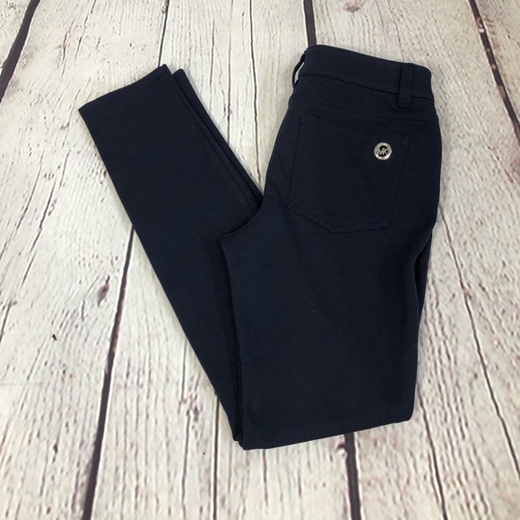 MICHAEL Michael Kors Stretchy Ponte Pants Navy - Picture 4 of 11
